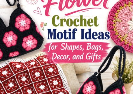 African Flower Crochet Motif Ideas for Shapes Bags Decor and Gifts