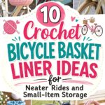 Crochet Bicycle Basket Liner Ideas for Neater Rides and Small Item Storage