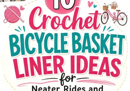 Crochet Bicycle Basket Liner Ideas for Neater Rides and Small Item Storage