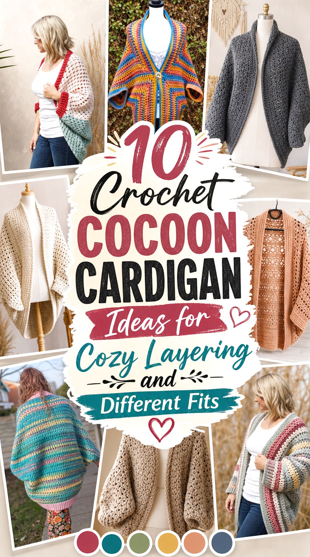 Crochet Cocoon Cardigan Ideas for Cozy Layering and Different Fits