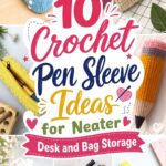 Crochet Pen Sleeve Ideas for Neater Desk and Bag Storage