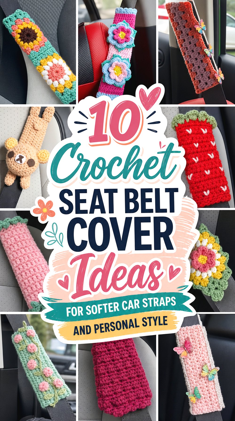 Crochet Seat Belt Cover Ideas for Softer Car Straps and Personal Style
