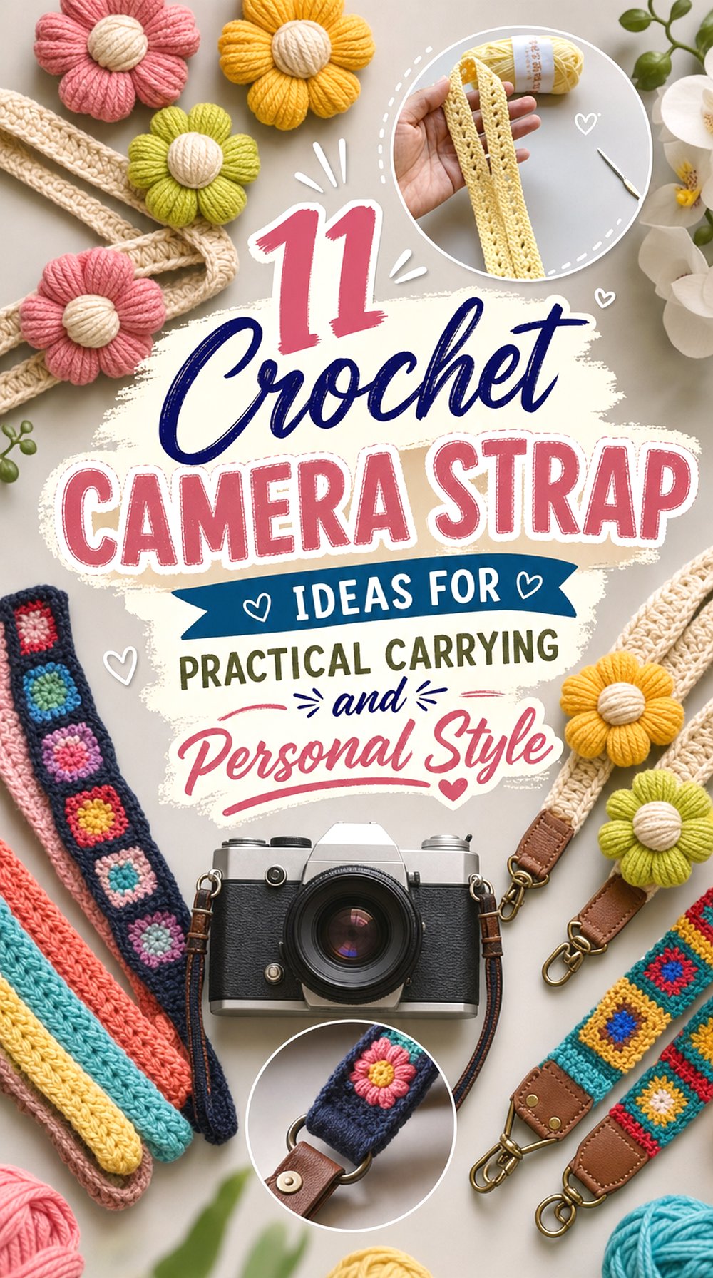 Crochet Camera Strap Ideas for Practical Carrying and Personal Style