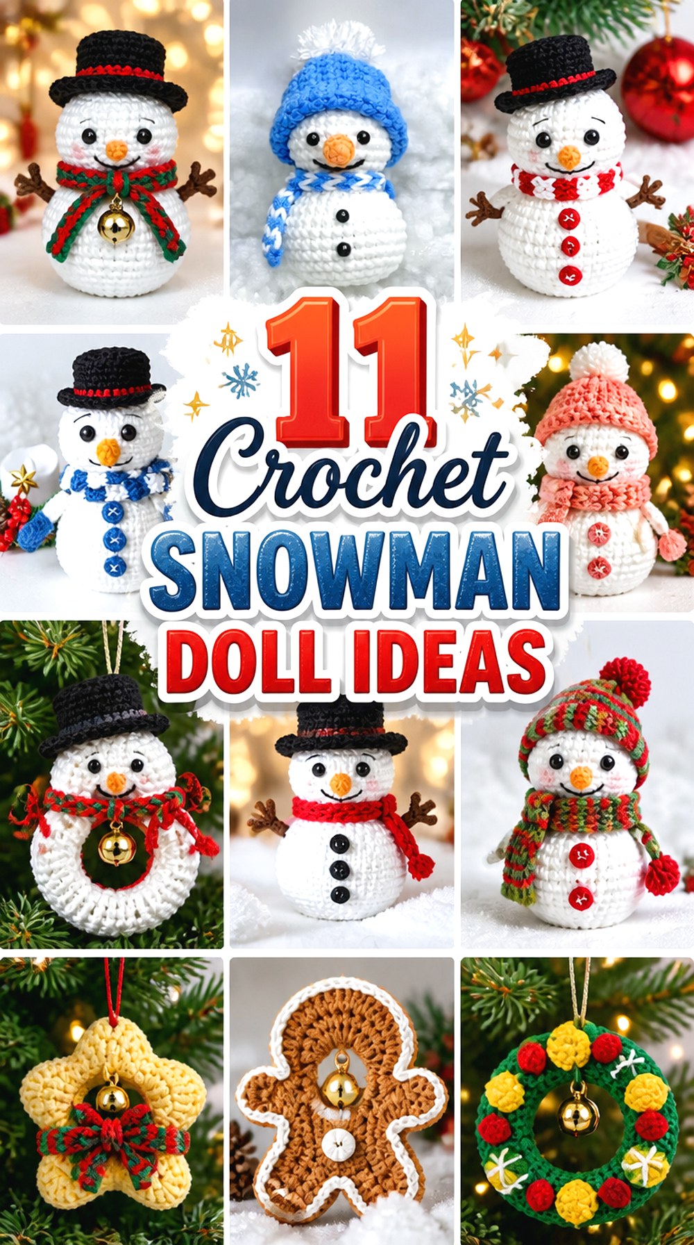 Crochet Snowman Doll Ideas