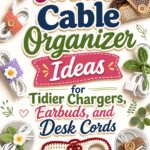 Crochet Cable Organizer Ideas for Tidier Chargers Earbuds and Desk Cords