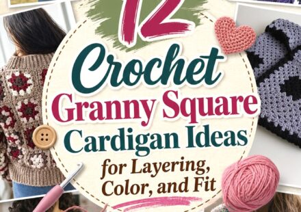 Crochet Granny Square Cardigan Ideas for Layering Color and Fit