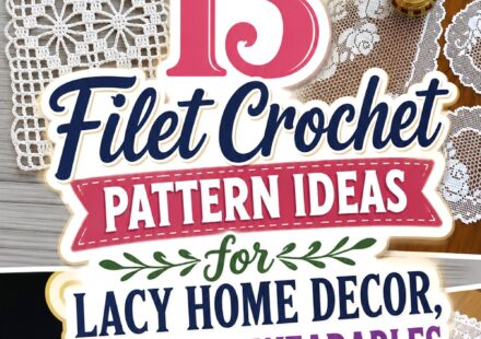Filet Crochet Pattern Ideas for Lacy Home Decor Gifts and Wearables