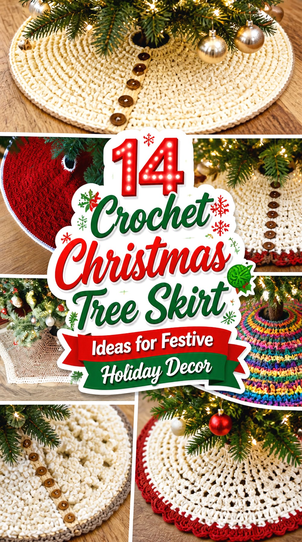 Crochet Christmas Tree Skirt Ideas for Festive Holiday Decor