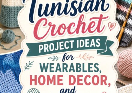 Tunisian Crochet Project Ideas for Wearables Home Decor and Everyday Accessories