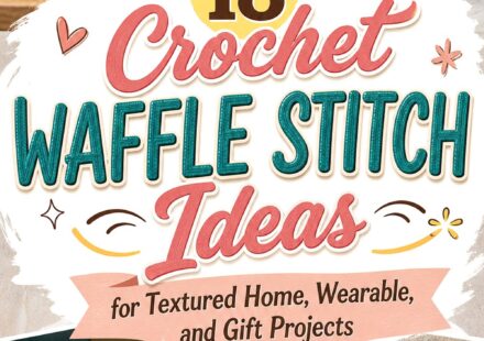 Crochet Waffle Stitch Ideas for Textured Home Wearable and Gift Projects