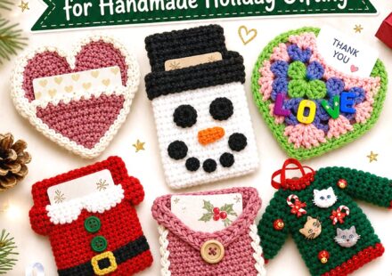 Crochet Gift Card Holder Ideas for Handmade Holiday Gifting
