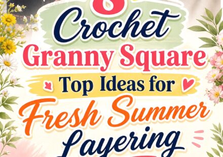 Crochet Granny Square Top Ideas for Fresh Summer Layering