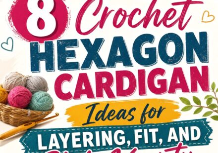 Crochet Hexagon Cardigan Ideas for Layering Fit and Style Variety