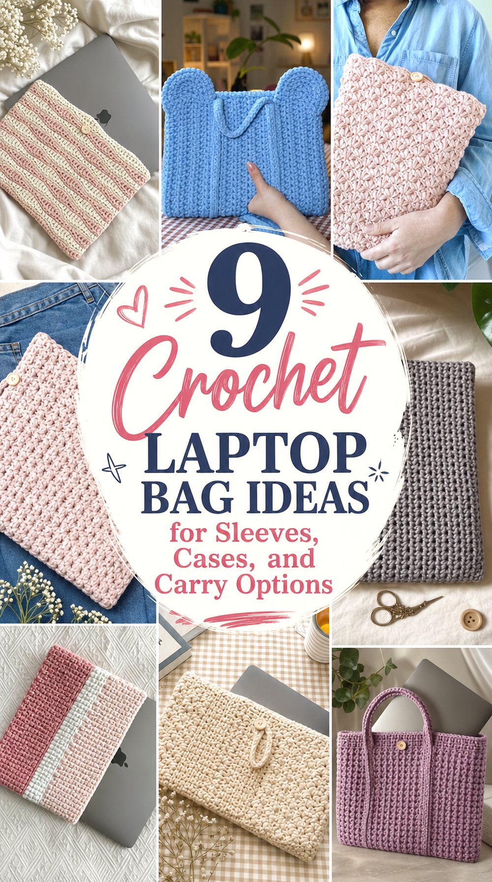 Crochet Laptop Bag Ideas for Sleeves Cases and Carry Options