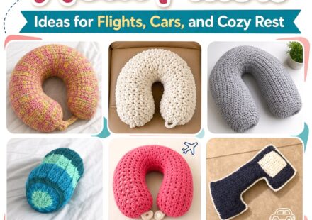 Crochet Travel Neck Pillow Ideas for Flights Cars and Cozy Rest