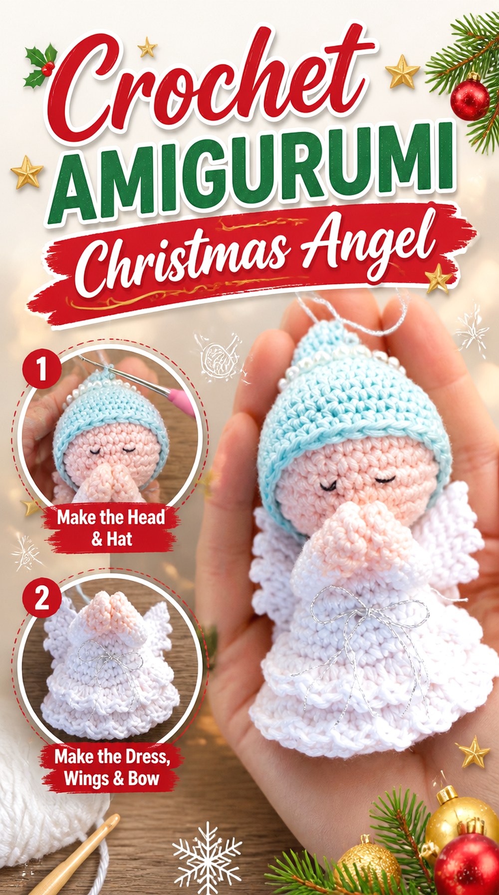 Crochet Amigurumi Christmas Angel