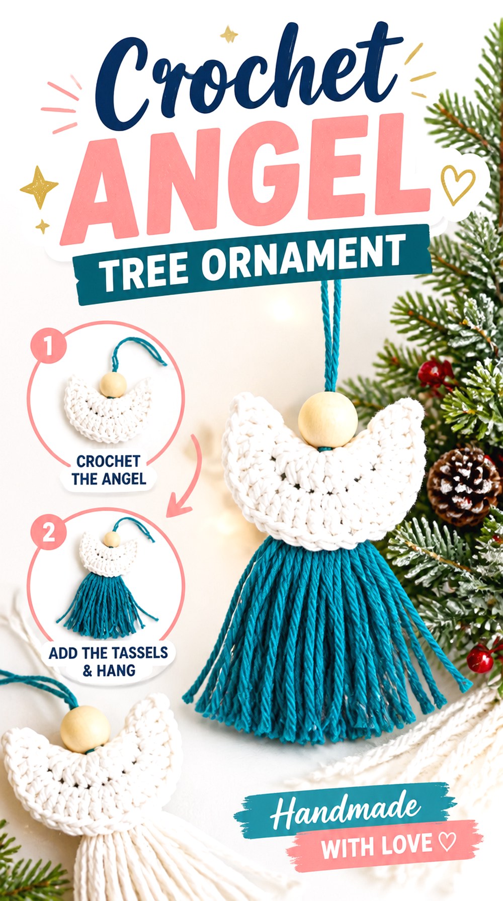 Crochet Angel Tree Ornament