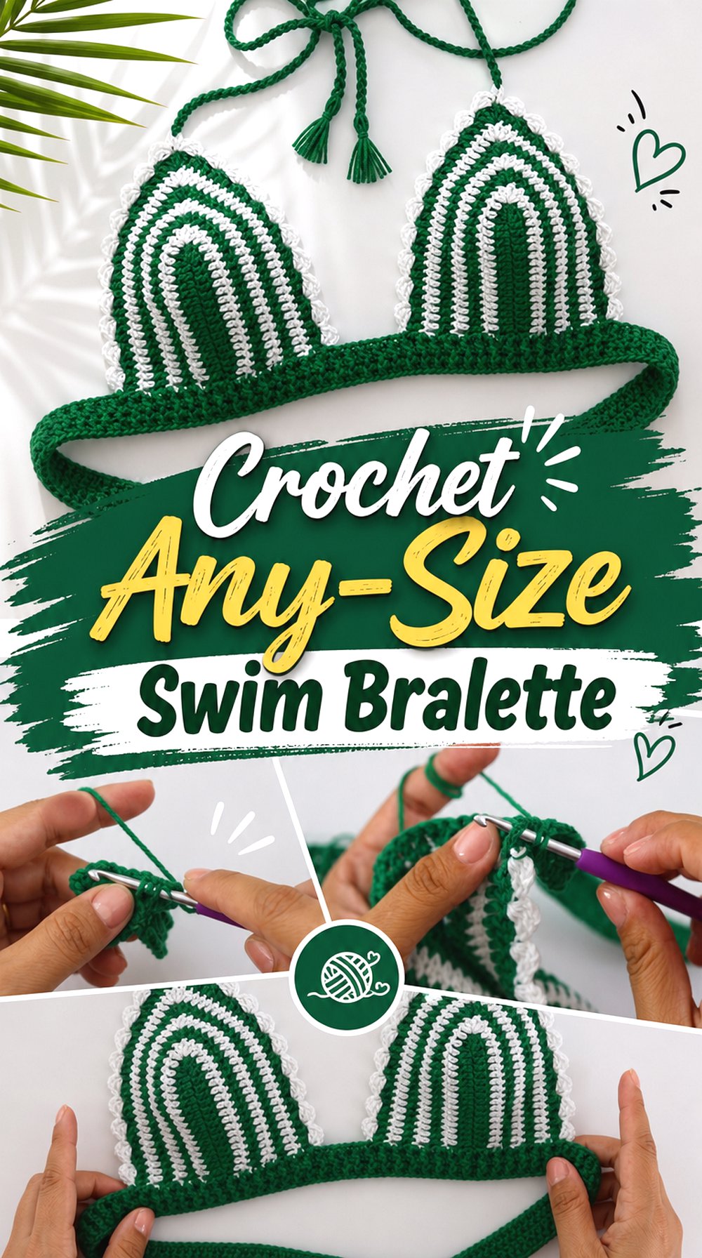 Crochet Any Size Swim Bralette