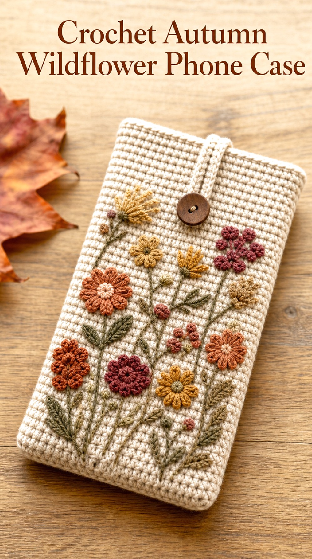 Crochet Autumn Wildflower Phone Case