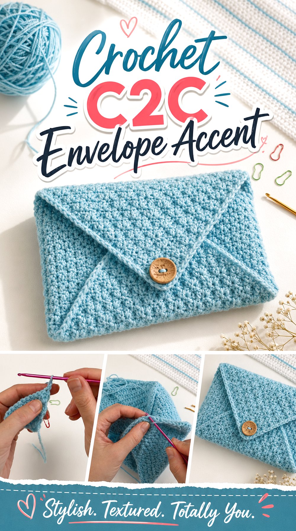 Crochet CC Envelope Accent
