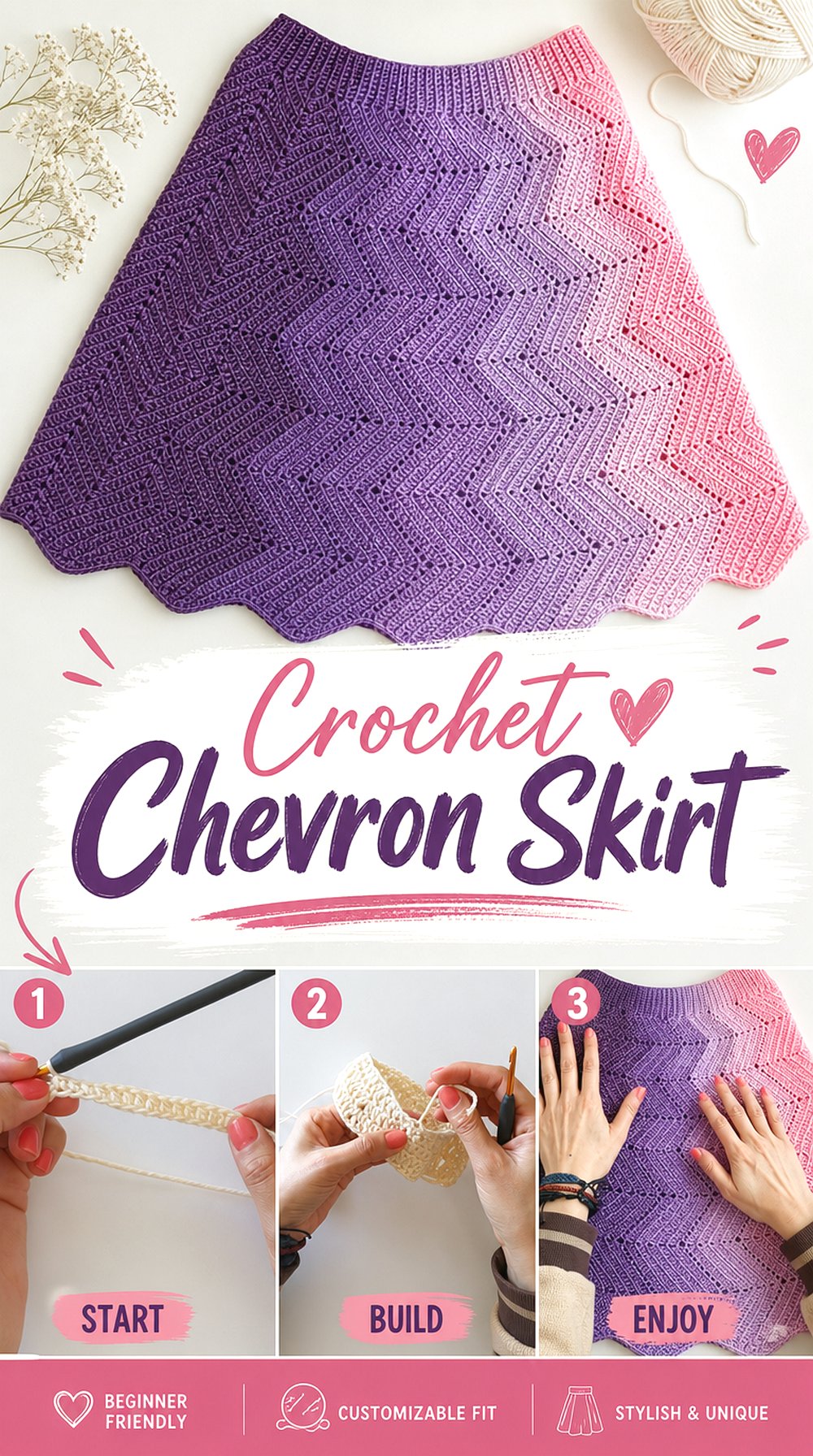 Crochet Chevron Skirt