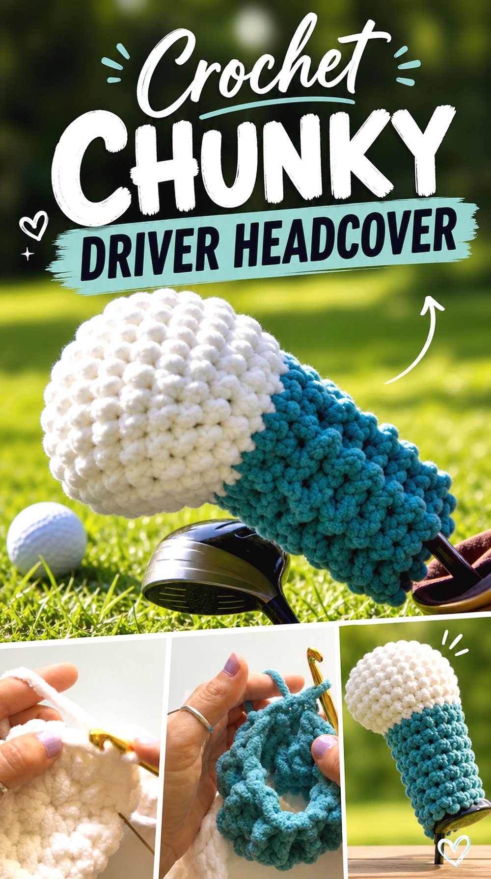 Crochet Chunky Driver Headcover