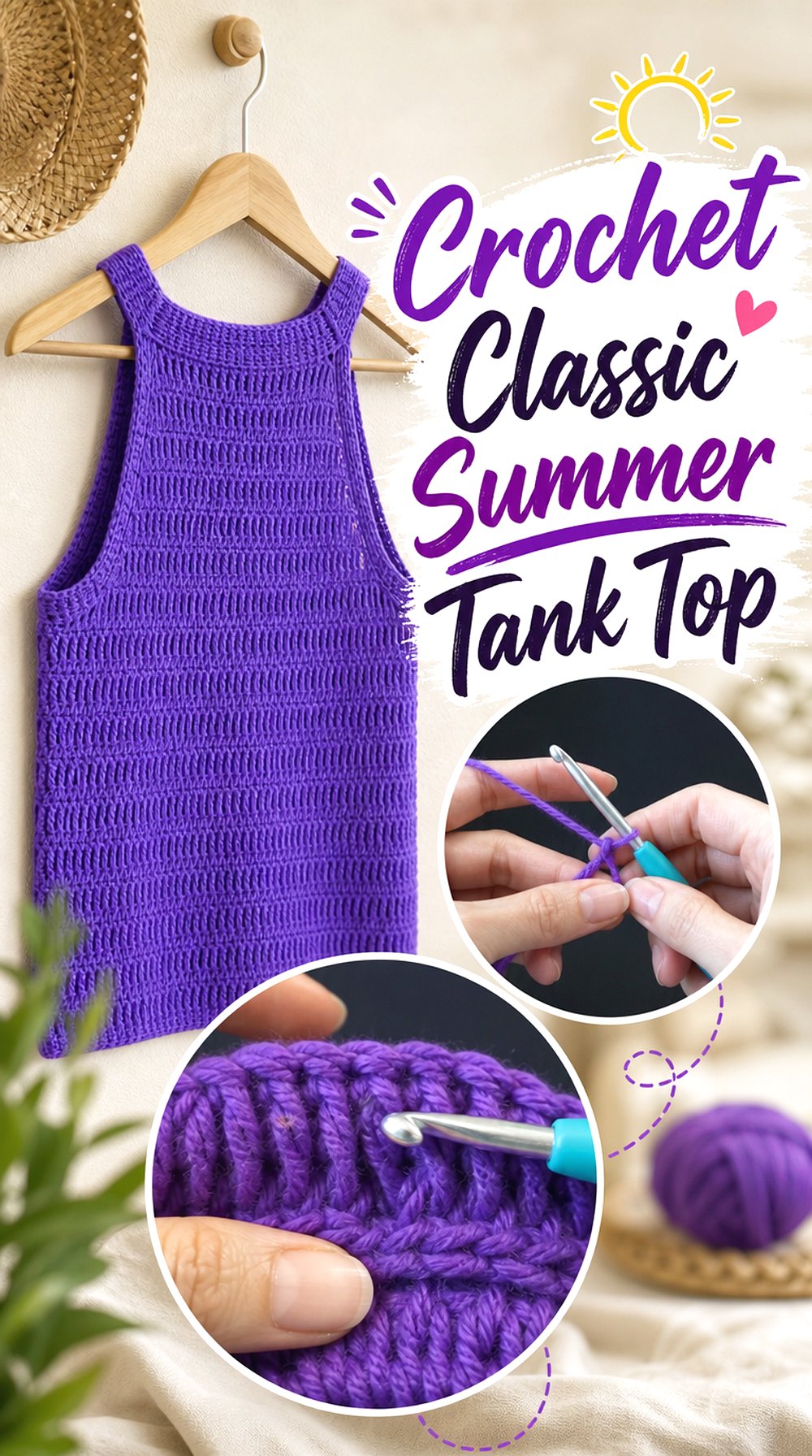Crochet Classic Summer Tank Top
