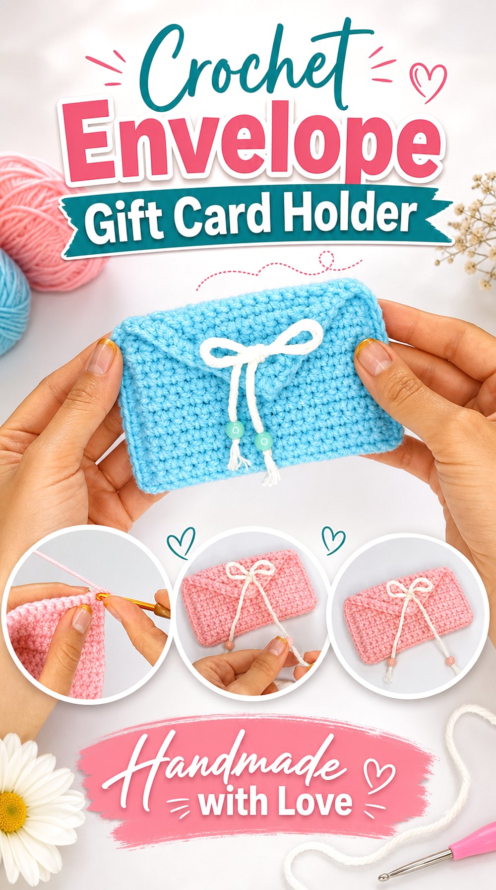 Crochet Envelope Gift Card Holder