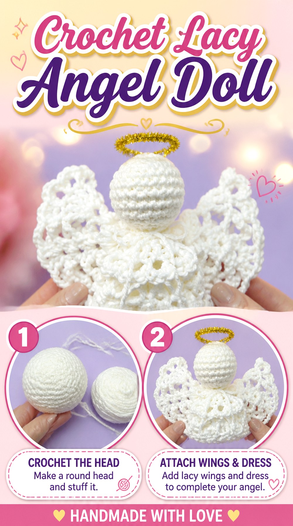 Crochet Lacy Angel Doll
