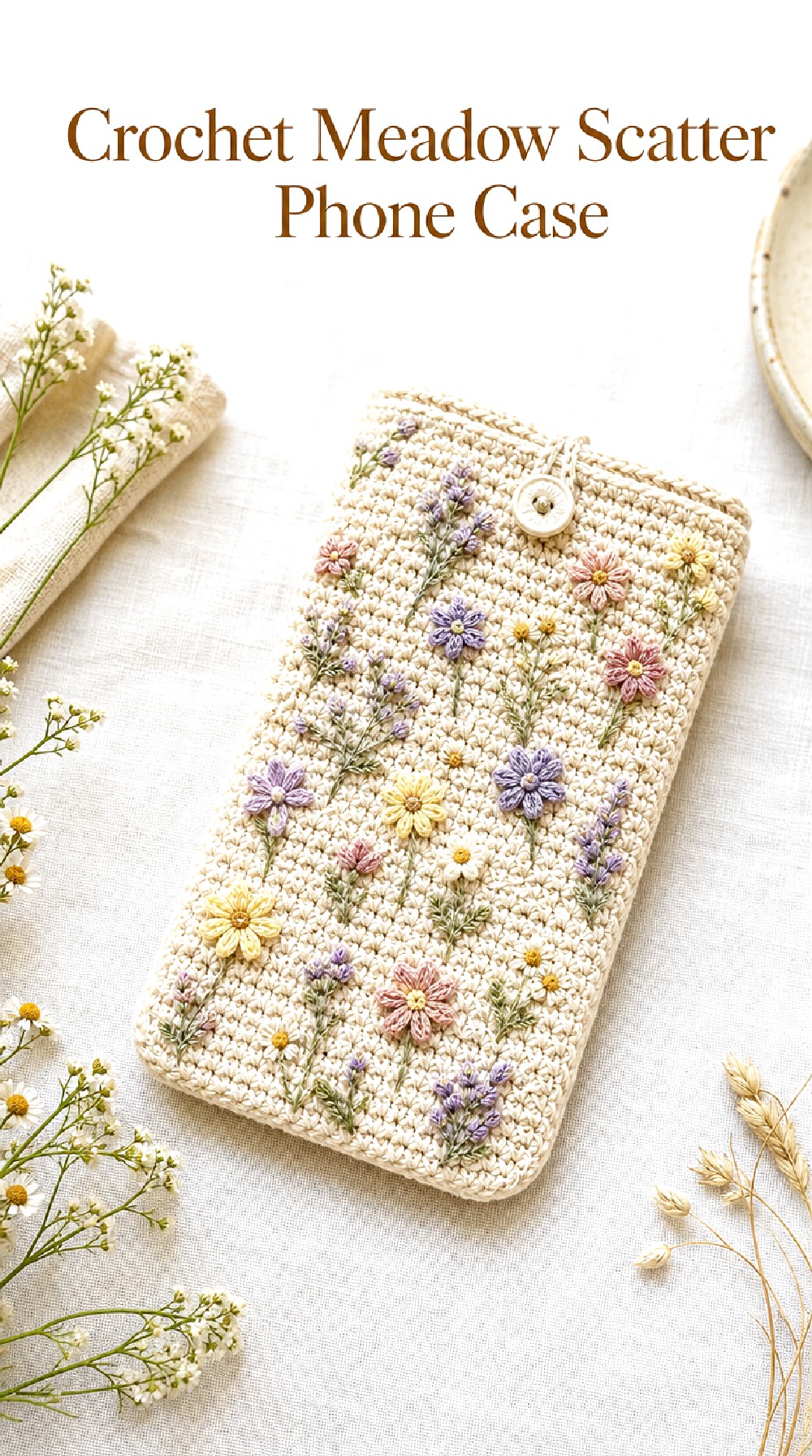Crochet Meadow Scatter Phone Case