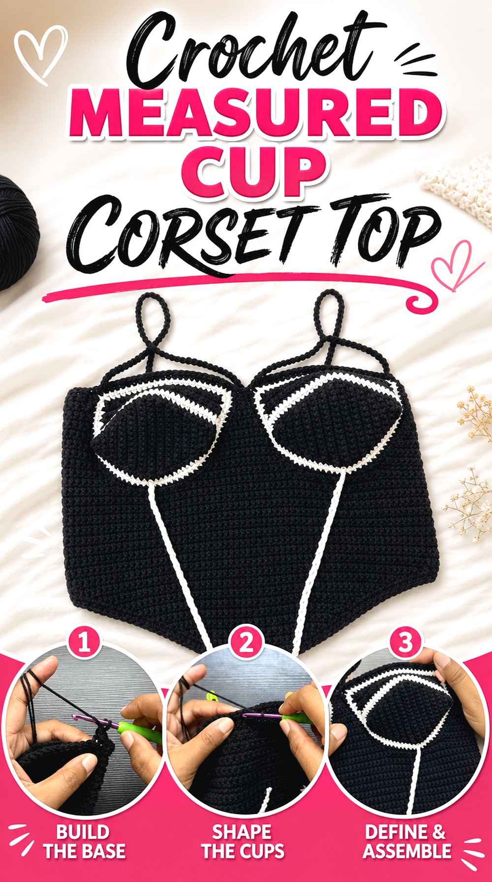 Crochet Measured Cup Corset Top