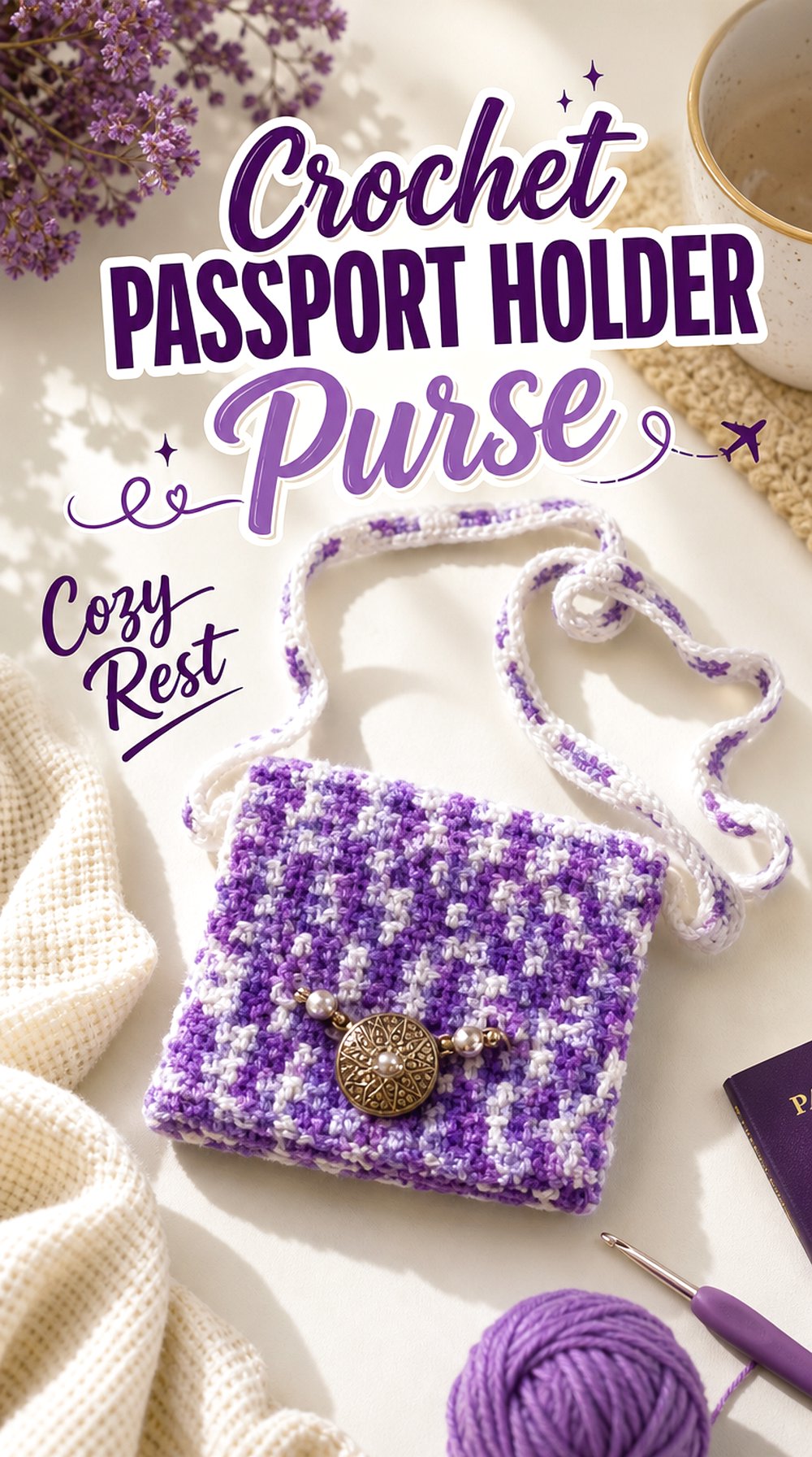 Crochet Passport Holder Purse