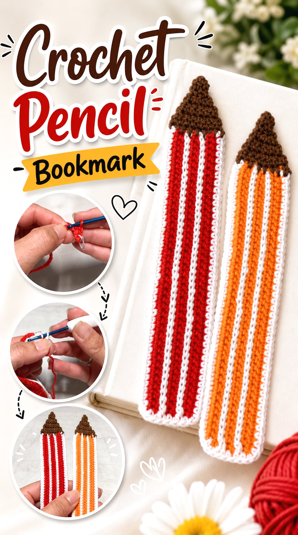 Crochet Pencil Bookmark