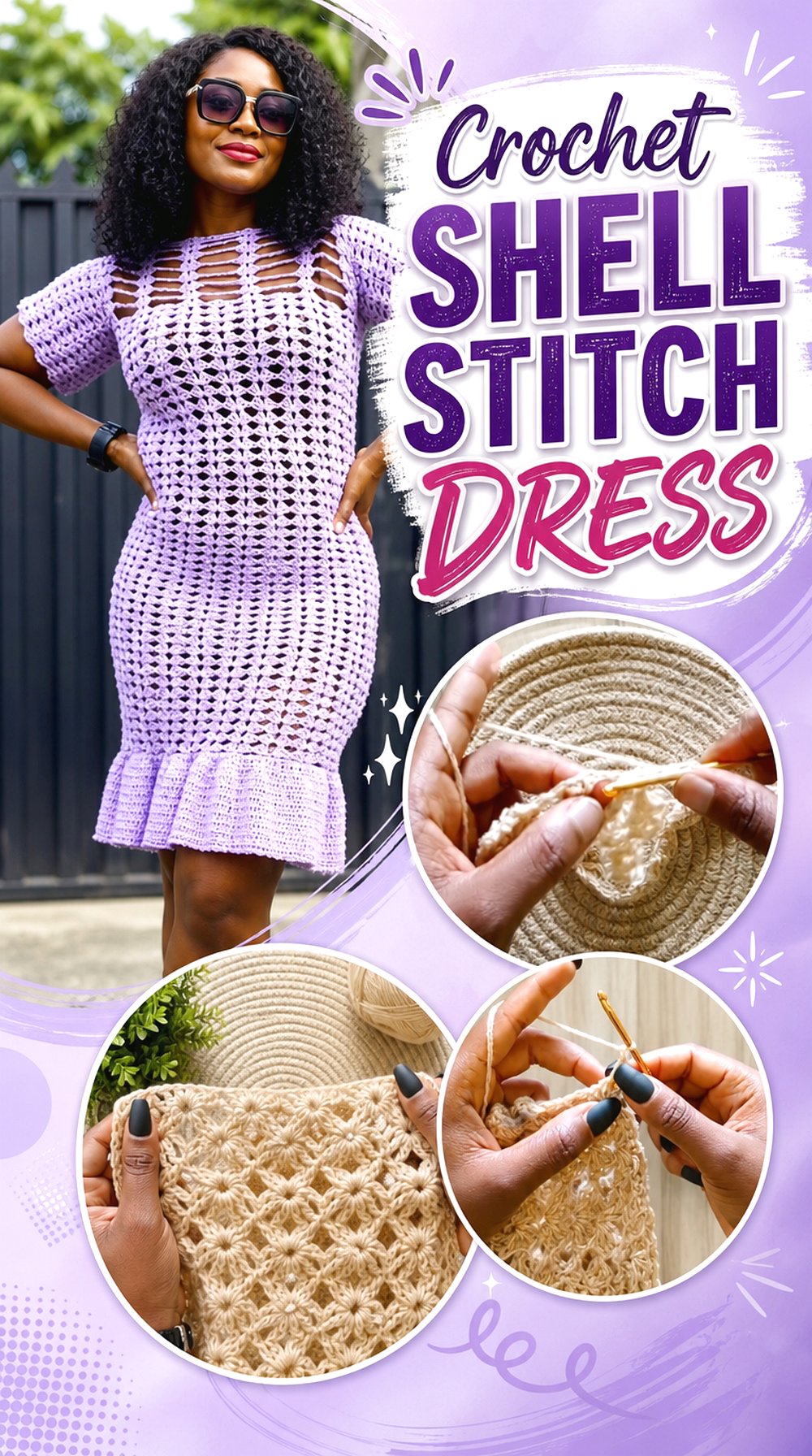 Crochet Shell Stitch Dress