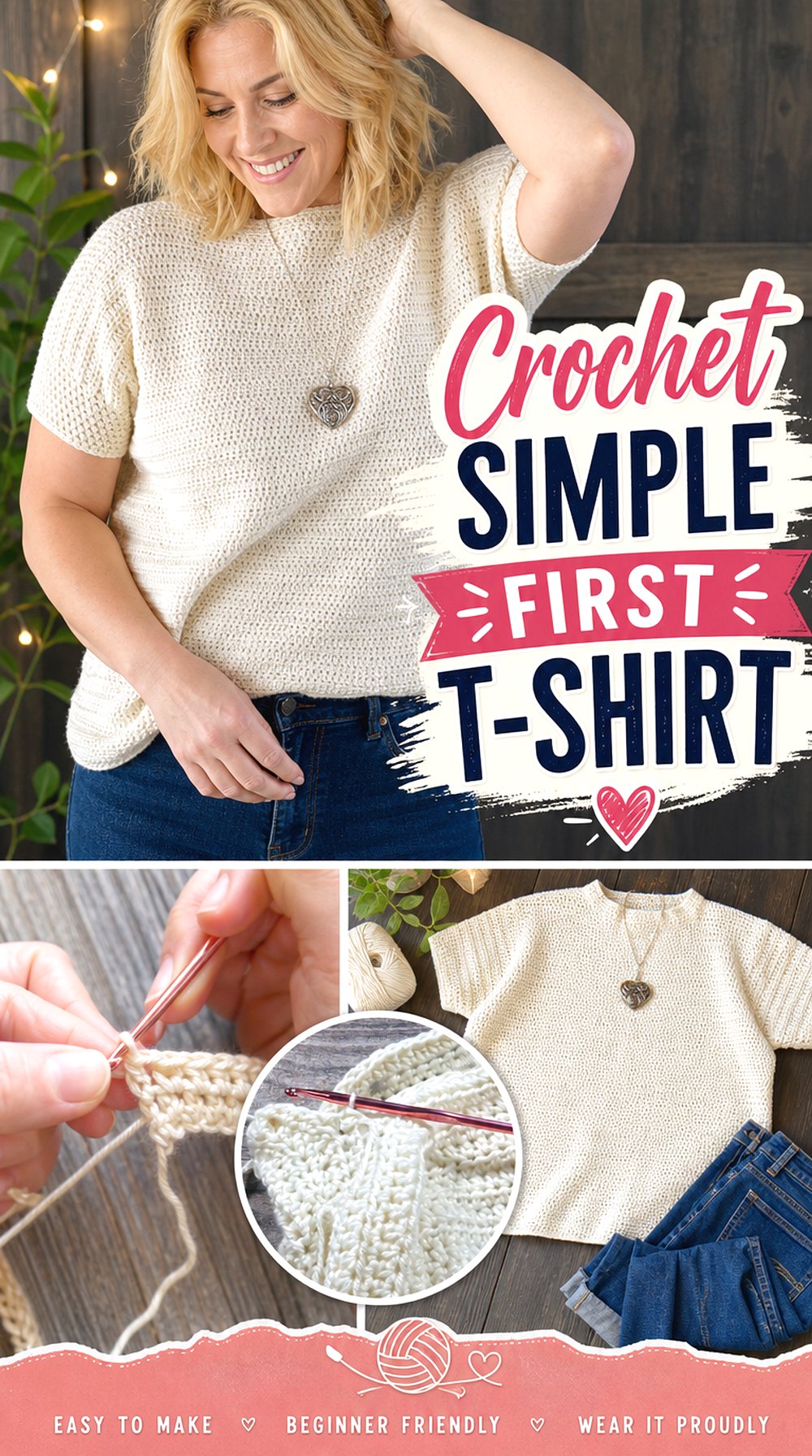Crochet Simple First T Shirt