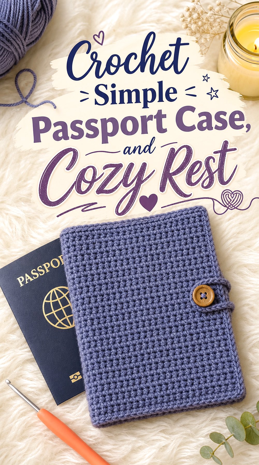 Crochet Simple Passport Case