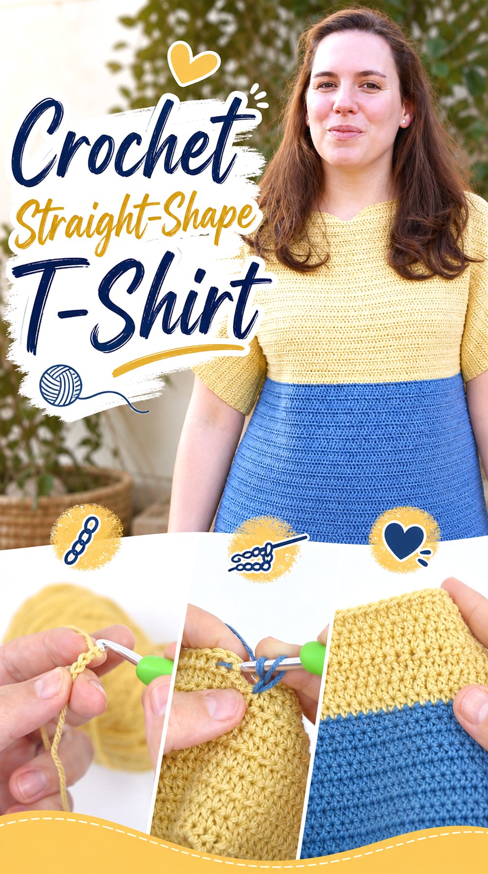 Crochet Straight Shape T Shirt