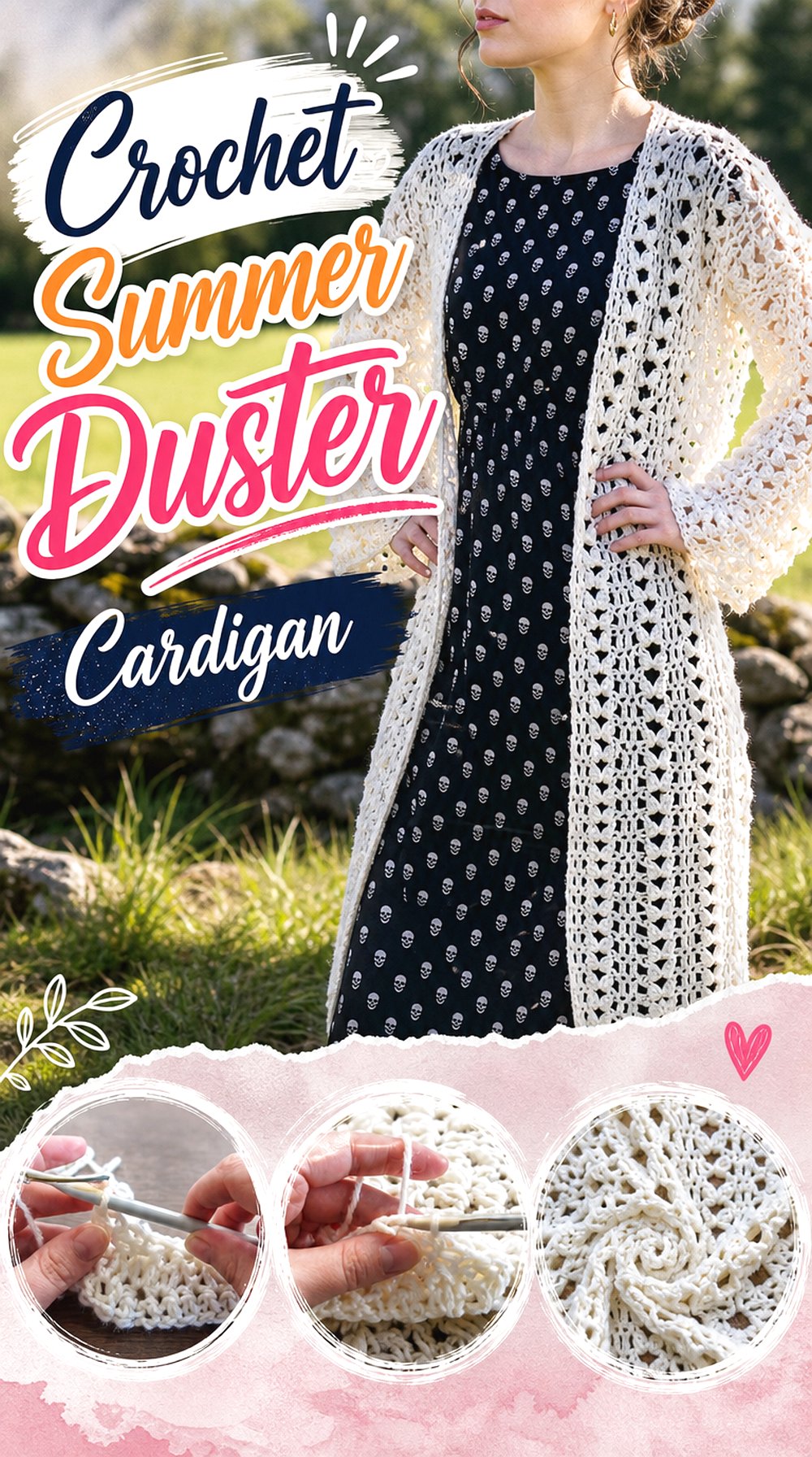 Crochet Summer Duster Cardigan