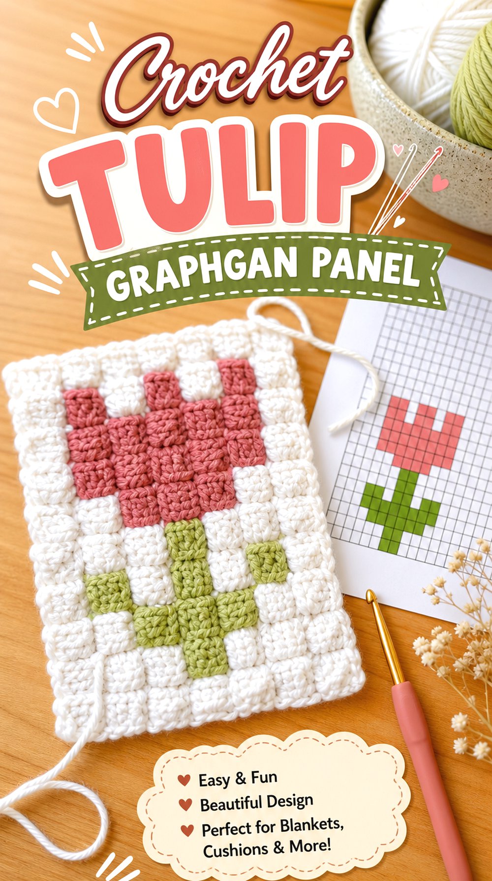 Crochet Tulip Graphgan Panel