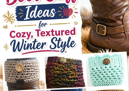 Crochet Boot Cuff Ideas for Cozy, Textured Winter Style