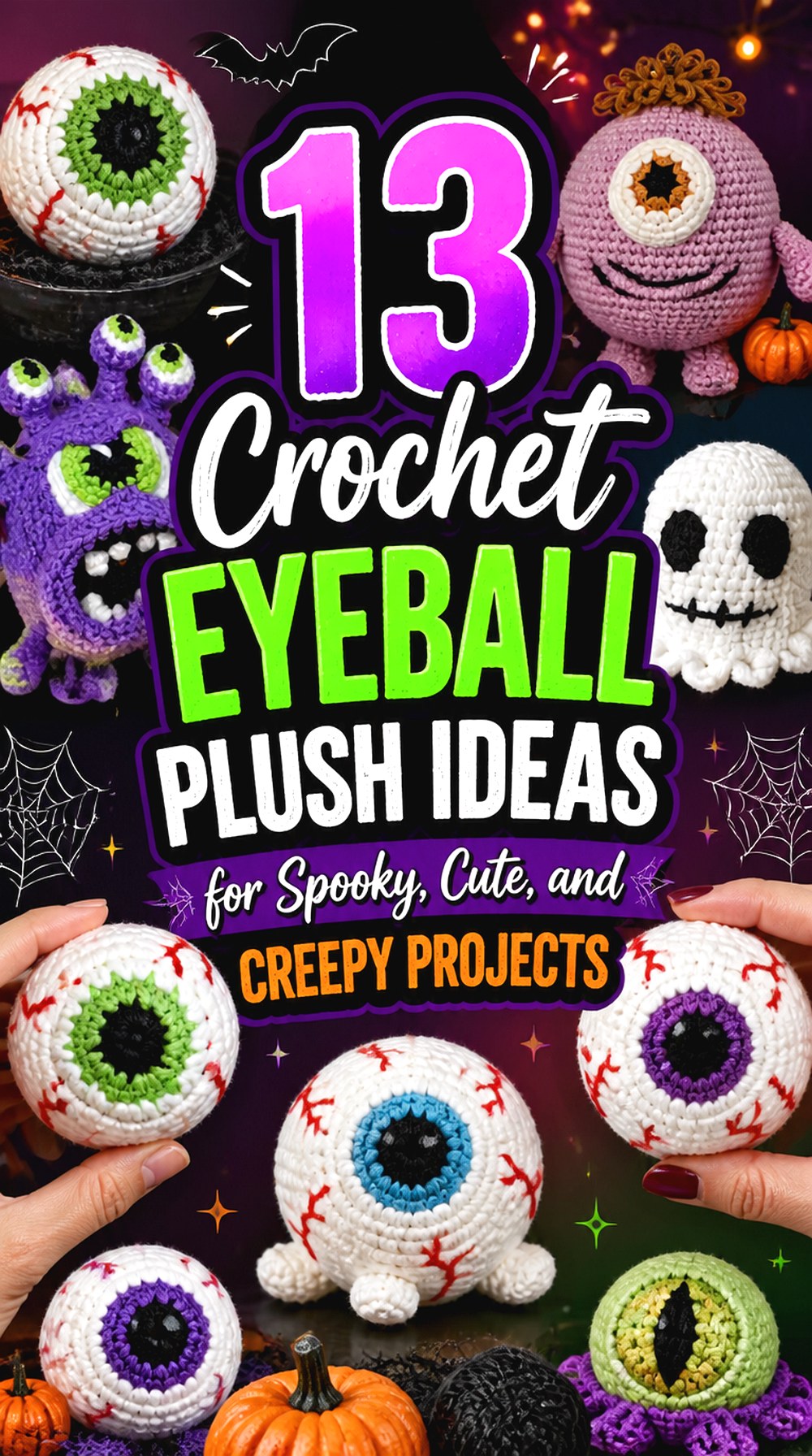Crochet Eyeball Plush Ideas for Spooky, Cute, and Creepy Projects