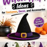 Crochet Witch Hat Ideas for Costumes Decor and Accessories