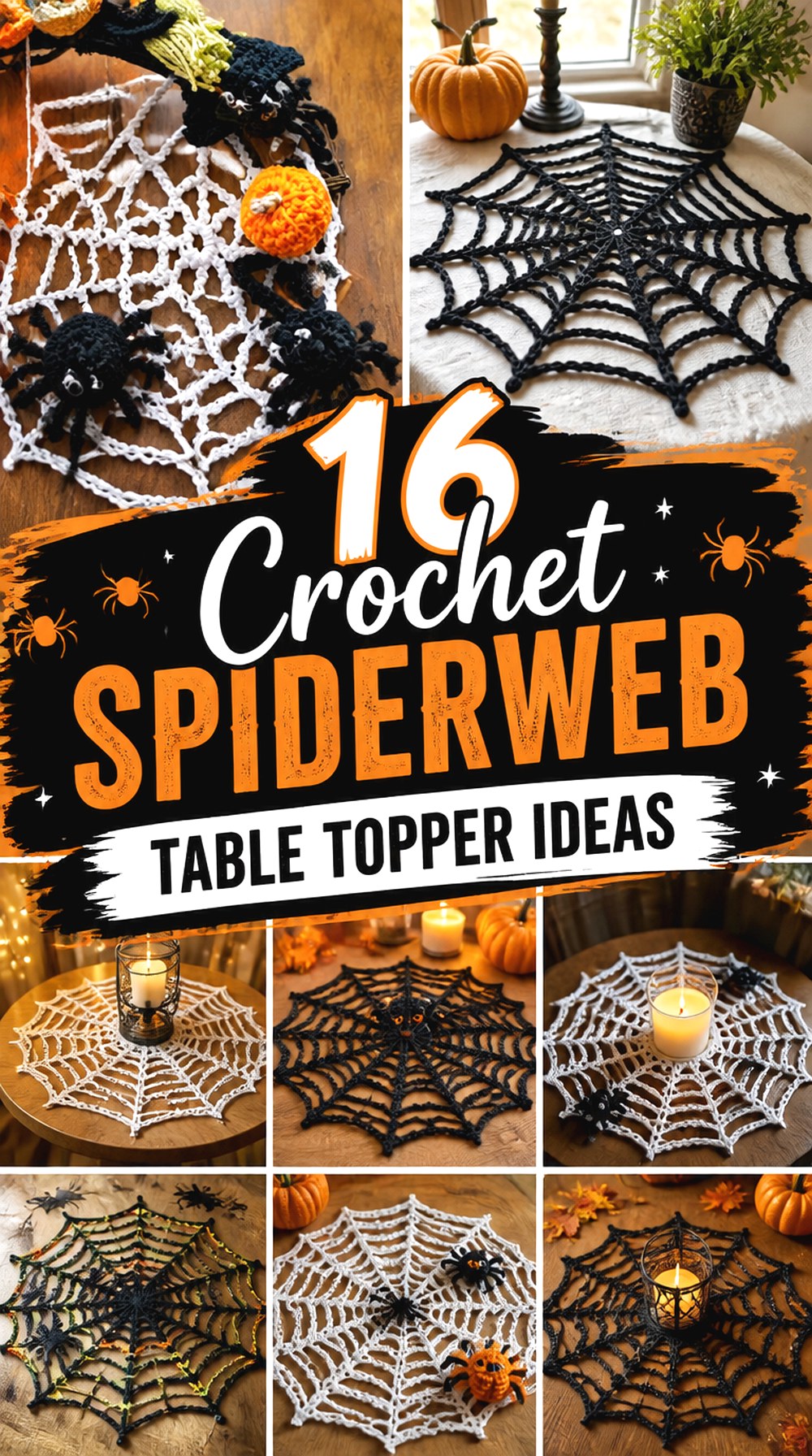 Crochet Spiderweb Table Topper Ideas