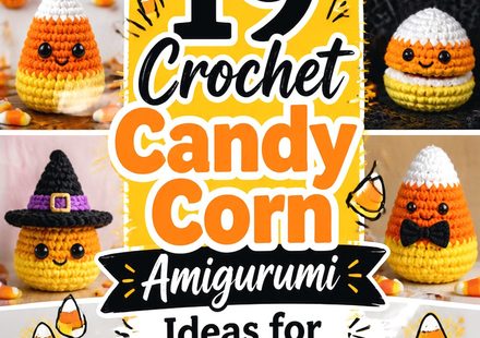 Crochet Candy Corn Amigurumi Ideas for Halloween