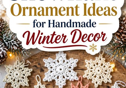 Crochet Snowflake Ornament Ideas for Handmade Winter Decor