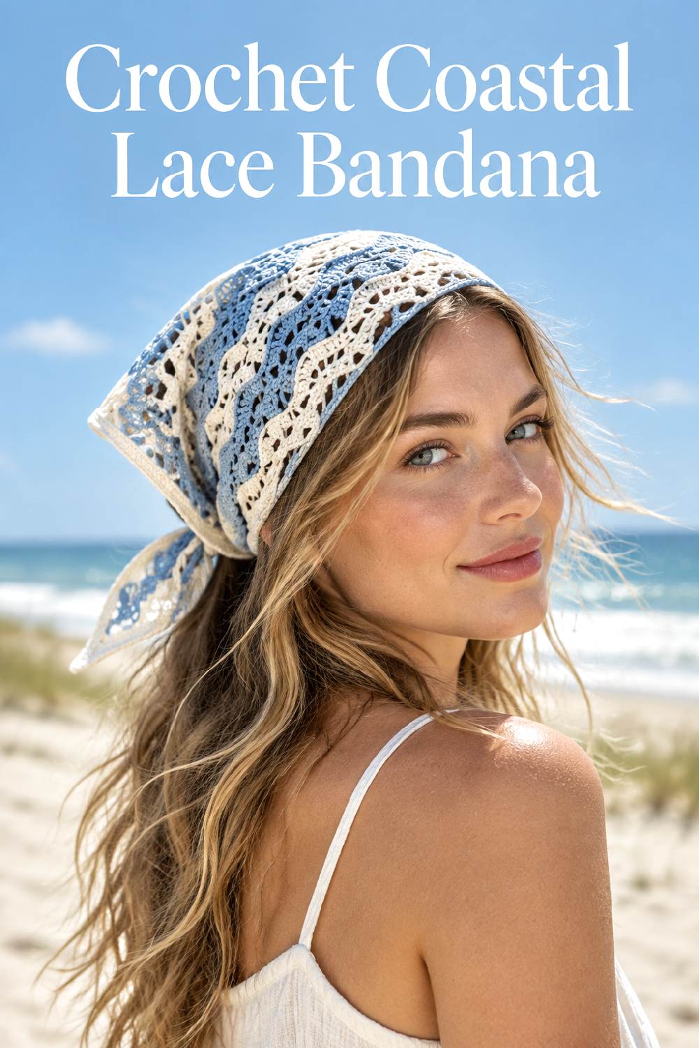 Crochet Coastal Lace Bandana