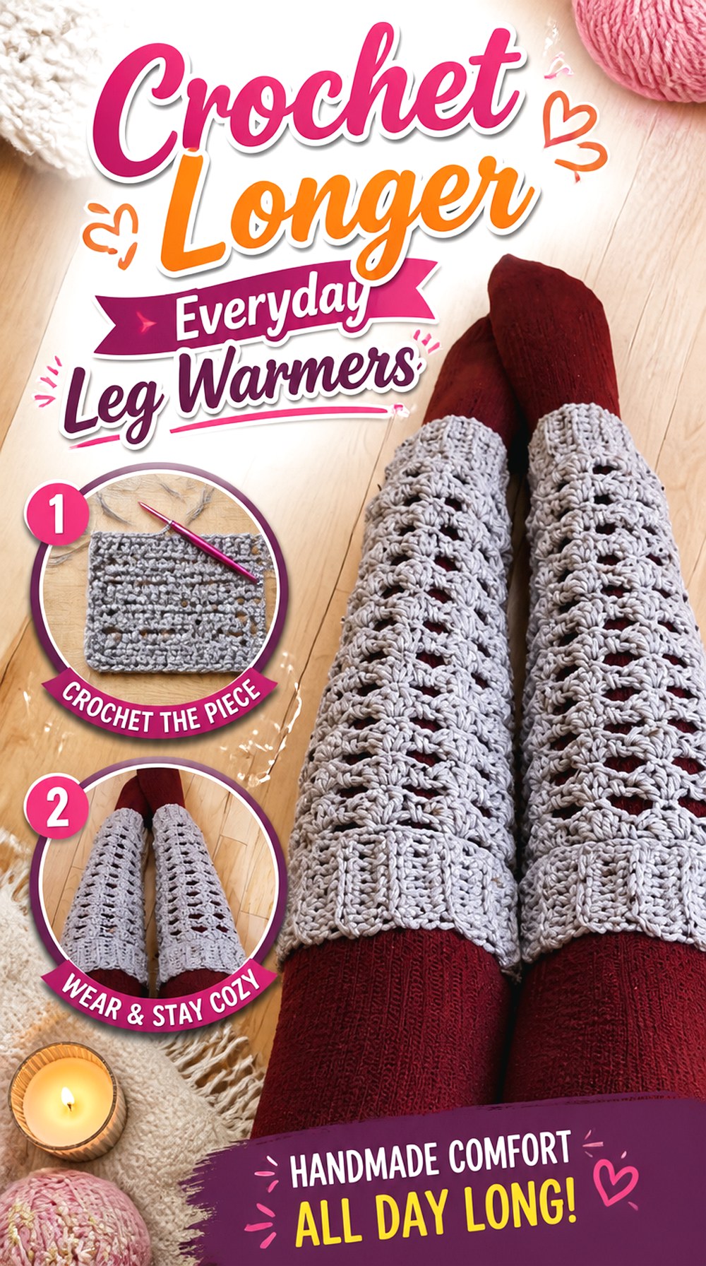 Crochet Longer Everyday Leg Warmers