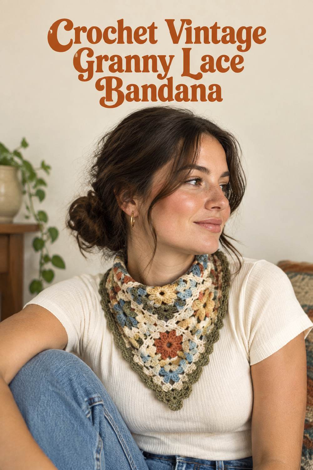 Crochet Vintage Granny Lace Bandana